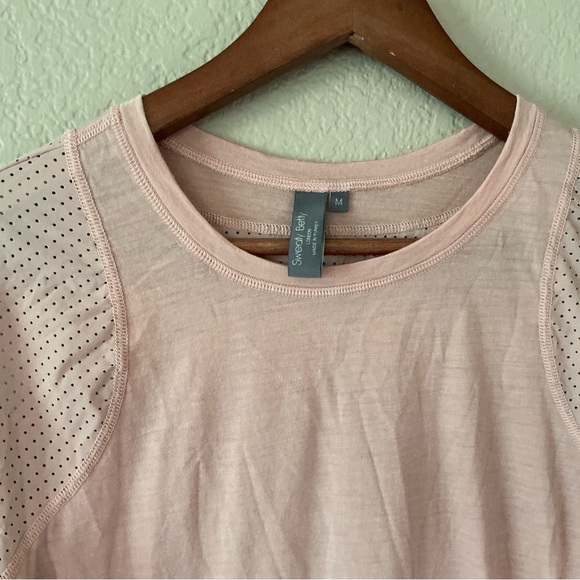Sweaty Betty Breeze Merino Long Sleeve Athletic Running Top Pink  Medium - Picture 2 of 8